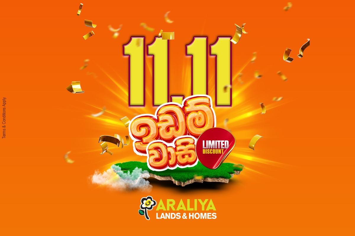 Araliya Lands 11.11 Mega Offer – Get an Exclusive 11% Discount on All Reservations!